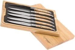 Laguiole En Aubrac Set De Couteaux à Steak 6 Pièces Bouleau, 62C99BHIH
