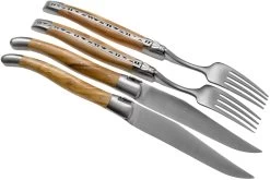 Laguiole En Aubrac CCF99OLIHL Set De Couverts 4 Pièces Bois D'olivier -Couteaux De Cuisine AUCCF99OLIHL 03 laguiole en aubrac