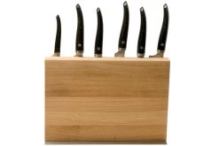 Laguiole En Aubrac Gourmet COL99CUIGOEBIB Set De 6 Couteaux Bois D'ébène Avec Bloc à Couteaux -Couteaux De Cuisine AUCOL99CUIGOEBIB 03 laguiole en aubrac