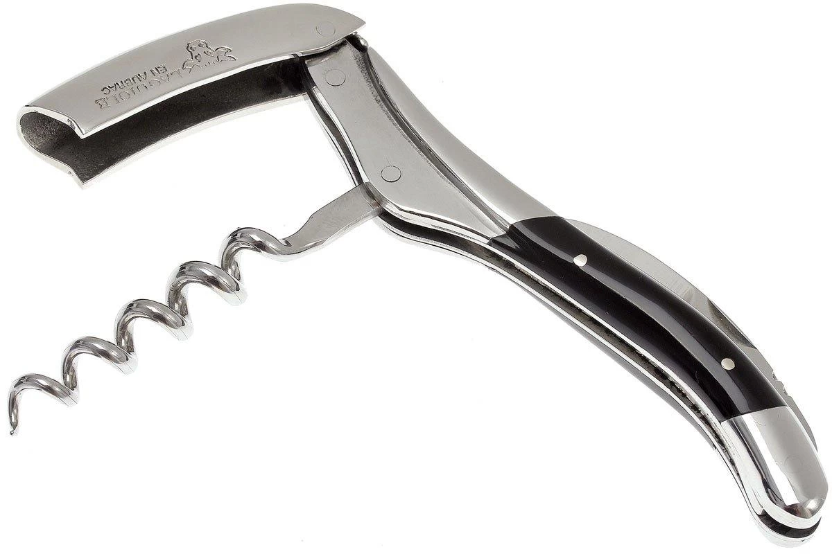 Laguiole En Aubrac Couteau Sommelier Manche En Corne De Buffle Noire 2 Laguiole En Aubrac Couteau Sommelier Manche En Corne De Buffle Noire – Image 2