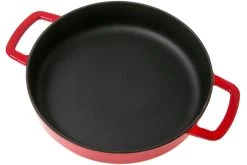 Combekk Sous Chef 192124RD Cocotte 24 Cm Poignée Double, Rouge