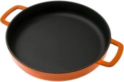 Combekk Sous Chef 192128OR Cocotte 28 Cm Double Poignée, Orange