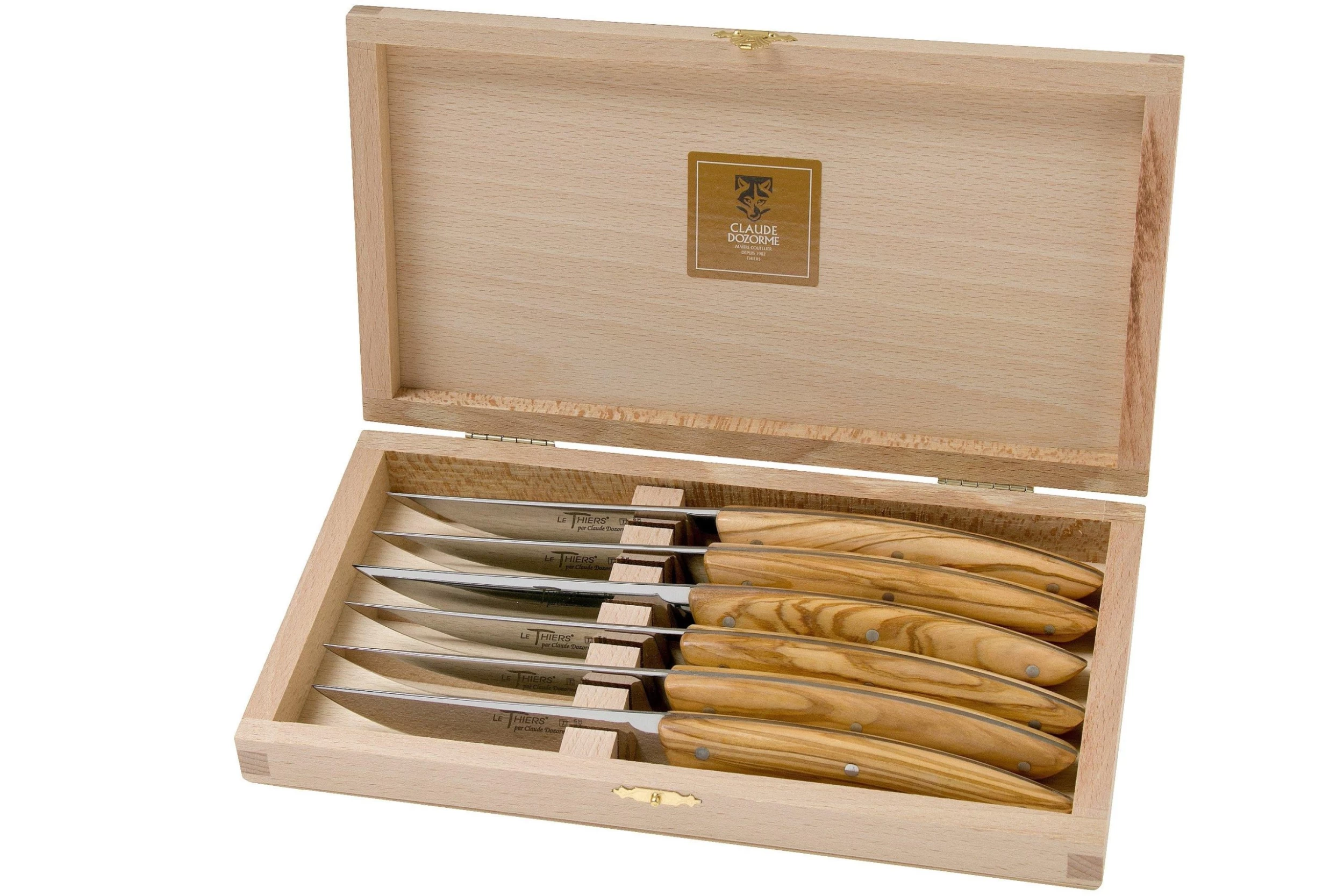 Claude Dozorme Le Thiers Coffret De Couteaux à Steak, 6 Pièces, Olivier 6 Claude Dozorme Le Thiers Coffret De Couteaux à Steak, 6 Pièces, Olivier – Image 6