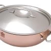 De Buyer Prima Matera Sauteuse En Cuivre 28 Cm, Couvercle Inox 6232.28