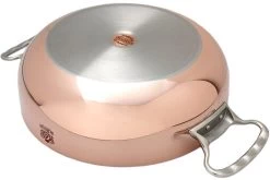 De Buyer Prima Matera Sauteuse En Cuivre 28 Cm, Couvercle Inox 6232.28 -Couteaux De Cuisine DEB6232 28 03 de buyer prima matera deb6232 28 03