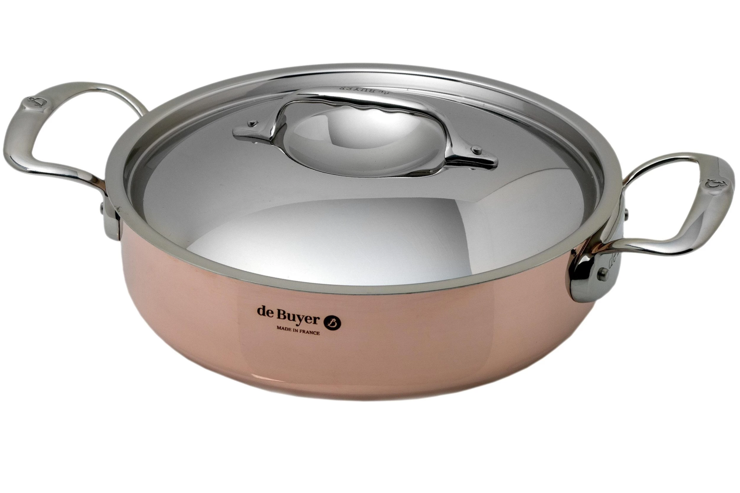 De Buyer Prima Matera Sauteuse En Cuivre 24 Cm Couvercle Inox 6241.24 1 De Buyer Prima Matera Sauteuse En Cuivre 24 Cm Couvercle Inox 6241.24