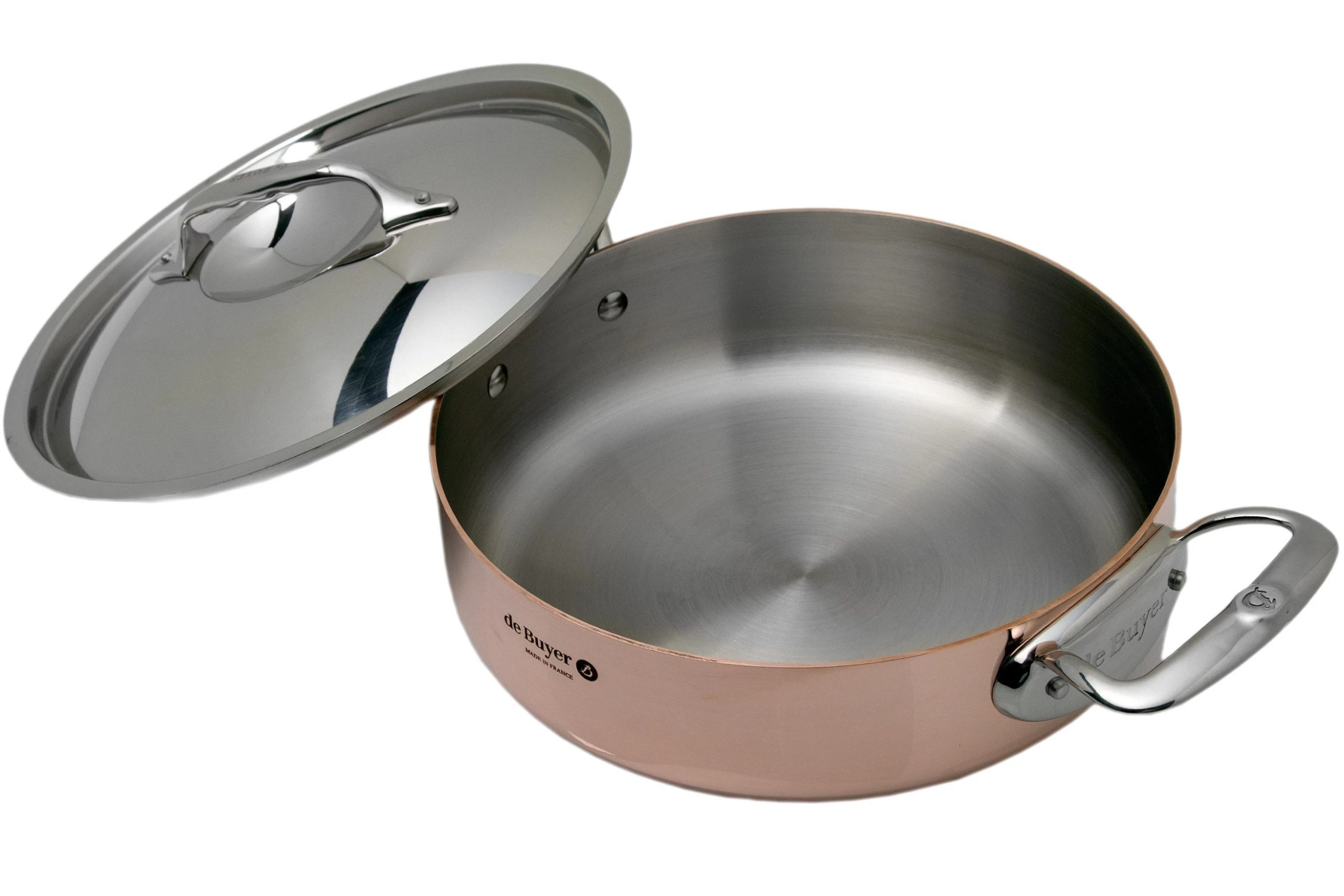 De Buyer Prima Matera Sauteuse En Cuivre 24 Cm Couvercle Inox 6241.24 2 De Buyer Prima Matera Sauteuse En Cuivre 24 Cm Couvercle Inox 6241.24 – Image 2
