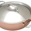 De Buyer Prima Matera Sauteuse En Cuivre 28 Cm Couvercle Inox 6241.28