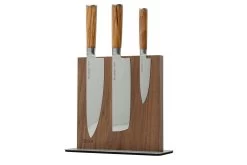 Eden Magnetic Knife Block EQB100 Bois De Noyer -Couteaux De Cuisine EQB100 05 eden