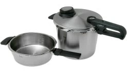 Fissler Vitavit Premium 622-412-12-070, Set Autocuiseur 3 Pièces Avec Panier Vapeur