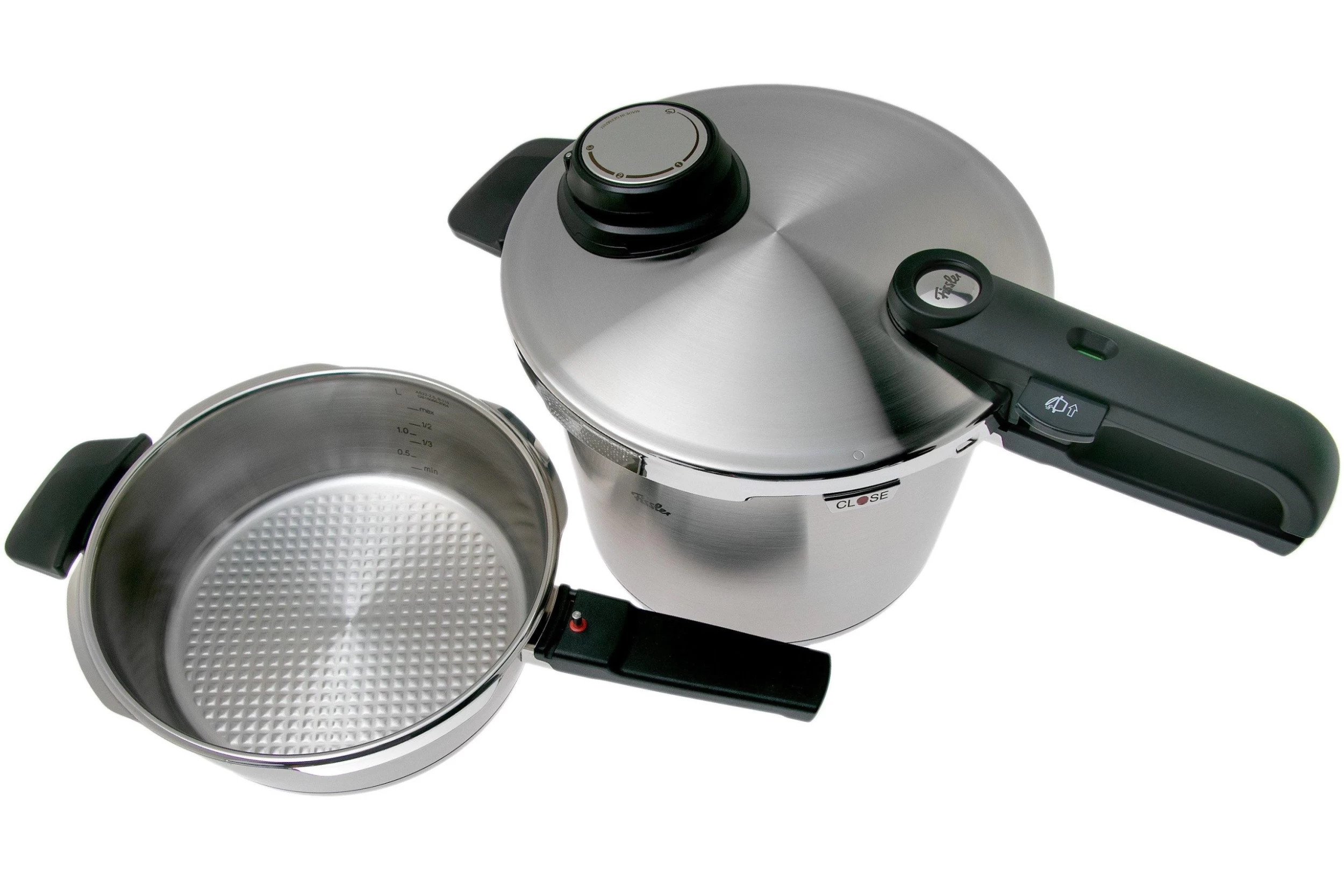 Fissler Vitavit Premium 622-412-12-070, Set Autocuiseur 3 Pièces Avec Panier Vapeur 2 Fissler Vitavit Premium 622-412-12-070, Set Autocuiseur 3 Pièces Avec Panier Vapeur – Image 2
