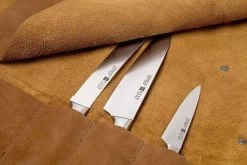 Knivesandtools Pochette à Couteaux En Cuir, Utah Rust 45x47 -Couteaux De Cuisine KNKB340147 5 04 knivesandtools tas knkb340147 5 04