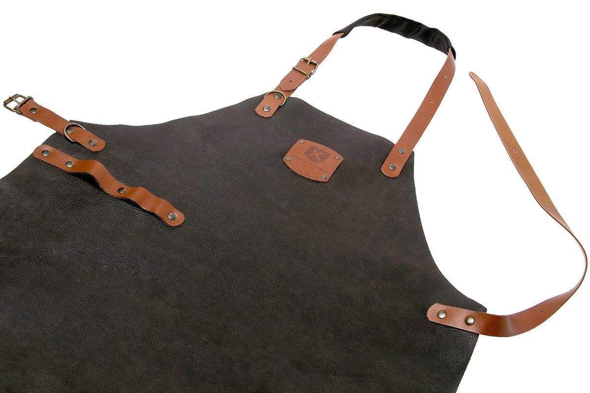 Knivesandtools Tablier En Cuir, Utah Choco 82cm 2 Knivesandtools Tablier En Cuir, Utah Choco 82cm – Image 2
