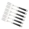 Forge De Laguiole FE62MINEB Set De 6 Fourchettes De Table, Mattes, Bois Débène