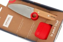 Opinel Couteau De Cuisine Et Protège-doigt 'Le Petit Chef' -Couteaux De Cuisine OPT001744 07 opinel keukenmes vingerbeschermer opt001744 d7