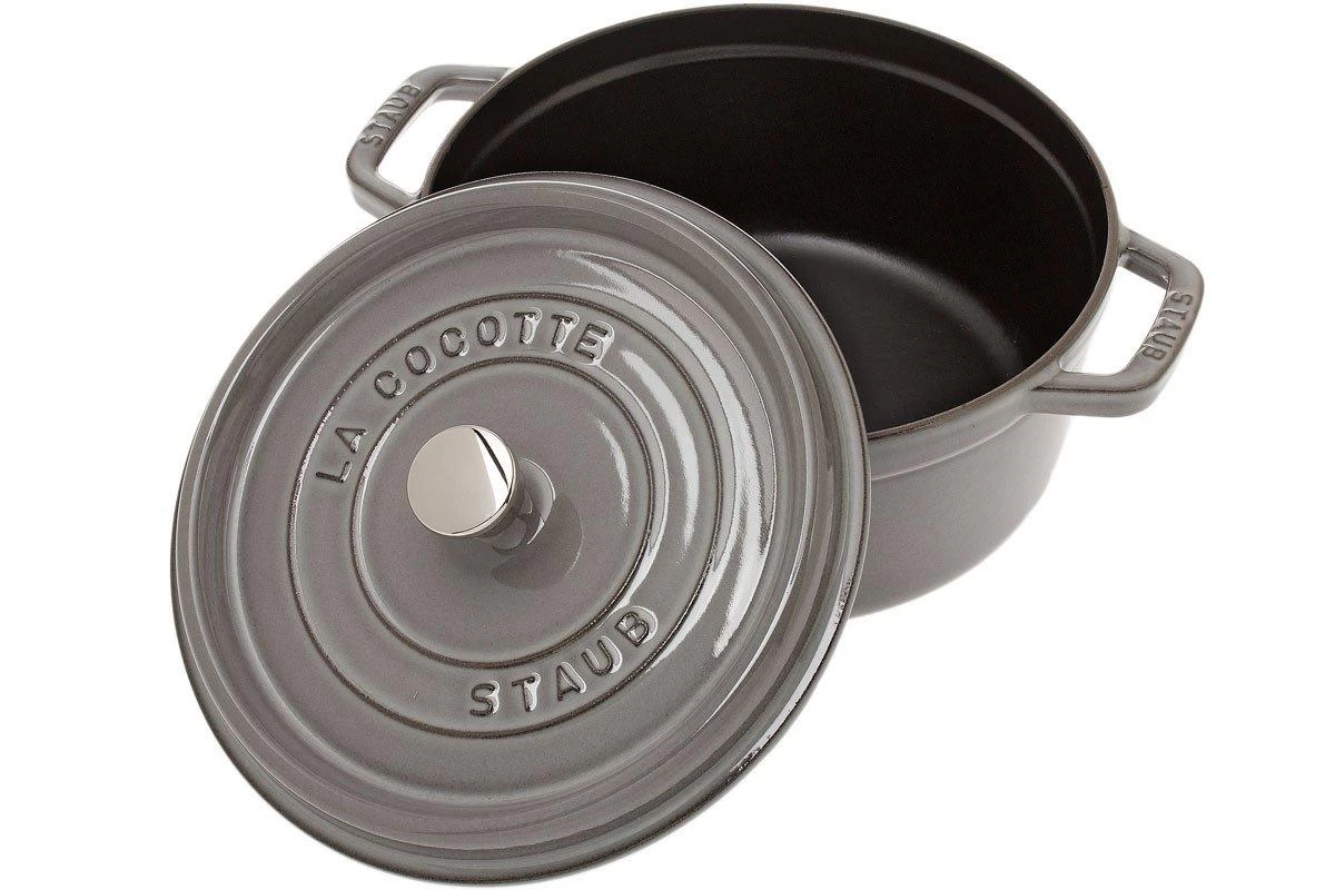 Cocotte Staub 24 Cm, 3,8 L Gris 2 Cocotte Staub 24 Cm, 3,8 L Gris – Image 2