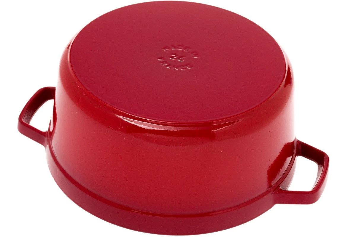 Staub Cocotte 26cm, 5,2L, Rouge Avec Panier Vapeur 4 Staub Cocotte 26cm, 5,2L, Rouge Avec Panier Vapeur – Image 4