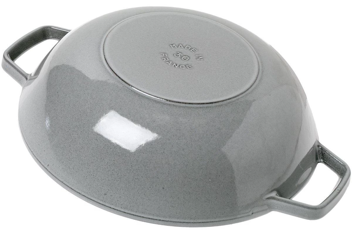 Poêle Wok Staub, 30 Cm, 4,4 L Gris 3 Poêle Wok Staub, 30 Cm, 4,4 L Gris – Image 3