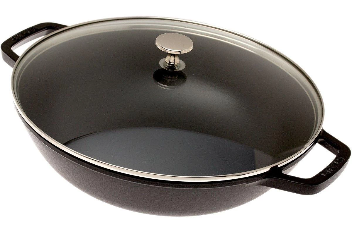 Poêle Wok Staub, 30 Cm, 4,4 L Noir 1 Poêle Wok Staub, 30 Cm, 4,4 L Noir
