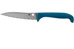 Spyderco Counter Puppy Couteau à Tomates Dentelé Bleu, K20SBL