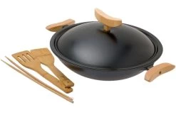 Spring Wok En Fonte Avec Couvercle 35 Cm, 4 L