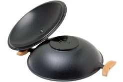 Spring Wok En Fonte Avec Couvercle 35 Cm, 4 L -Couteaux De Cuisine SX1692130635 03 spring sx1692130635 03