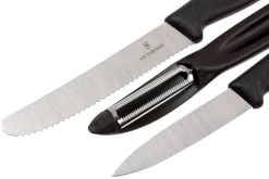 Victorinox SwissClassic Couteaux à Légumes Noir, Ensemble De 3, 6.7113.31 -Couteaux De Cuisine VT6 7113 31 03 victorinox vt6 7113 31 03