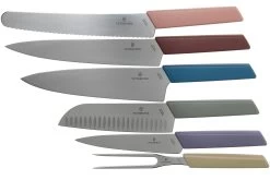 Victorinox Swiss Modern, Set De 6 Couteaux De Cuisine Avec Bloc, Mixed Colors -Couteaux De Cuisine VT6 7186 66 04 victorinox