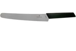 Victorinox Swiss Modern Couteau à Pain 22 Cm, Noir