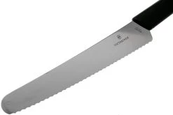 Victorinox Swiss Modern Couteau à Pain 22 Cm, Noir -Couteaux De Cuisine VT6 9073 22WB 03 victorinox