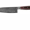Yaxell Super Gou 37118 Santoku à Alvéoles, Acier Damassé 161 Couches, 16,5 Cm