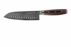 Yaxell Super Gou 37118 Santoku à Alvéoles, Acier Damassé 161 Couches, 16,5 Cm