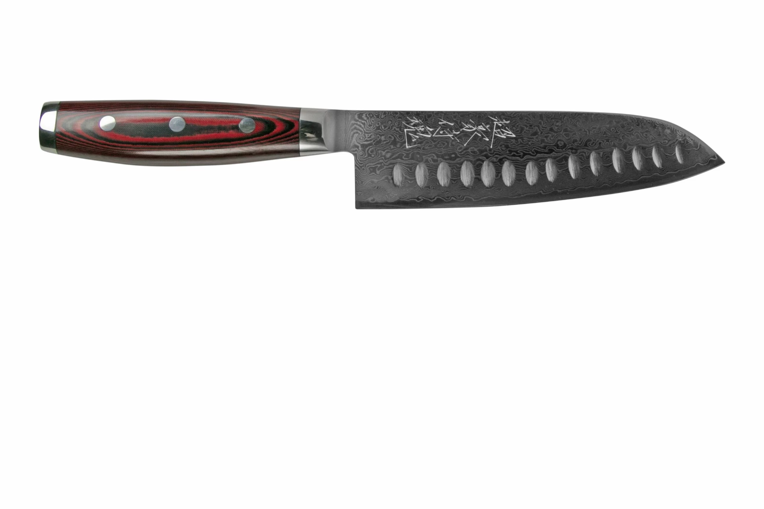 Yaxell Super Gou 37118 Santoku à Alvéoles, Acier Damassé 161 Couches, 16,5 Cm 2 Yaxell Super Gou 37118 Santoku à Alvéoles, Acier Damassé 161 Couches, 16,5 Cm – Image 2